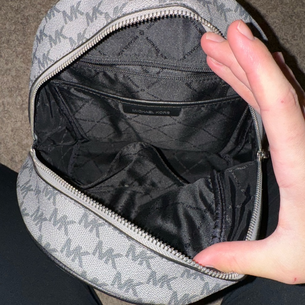 Michael Kors Monogram Gray Backpack - image 3